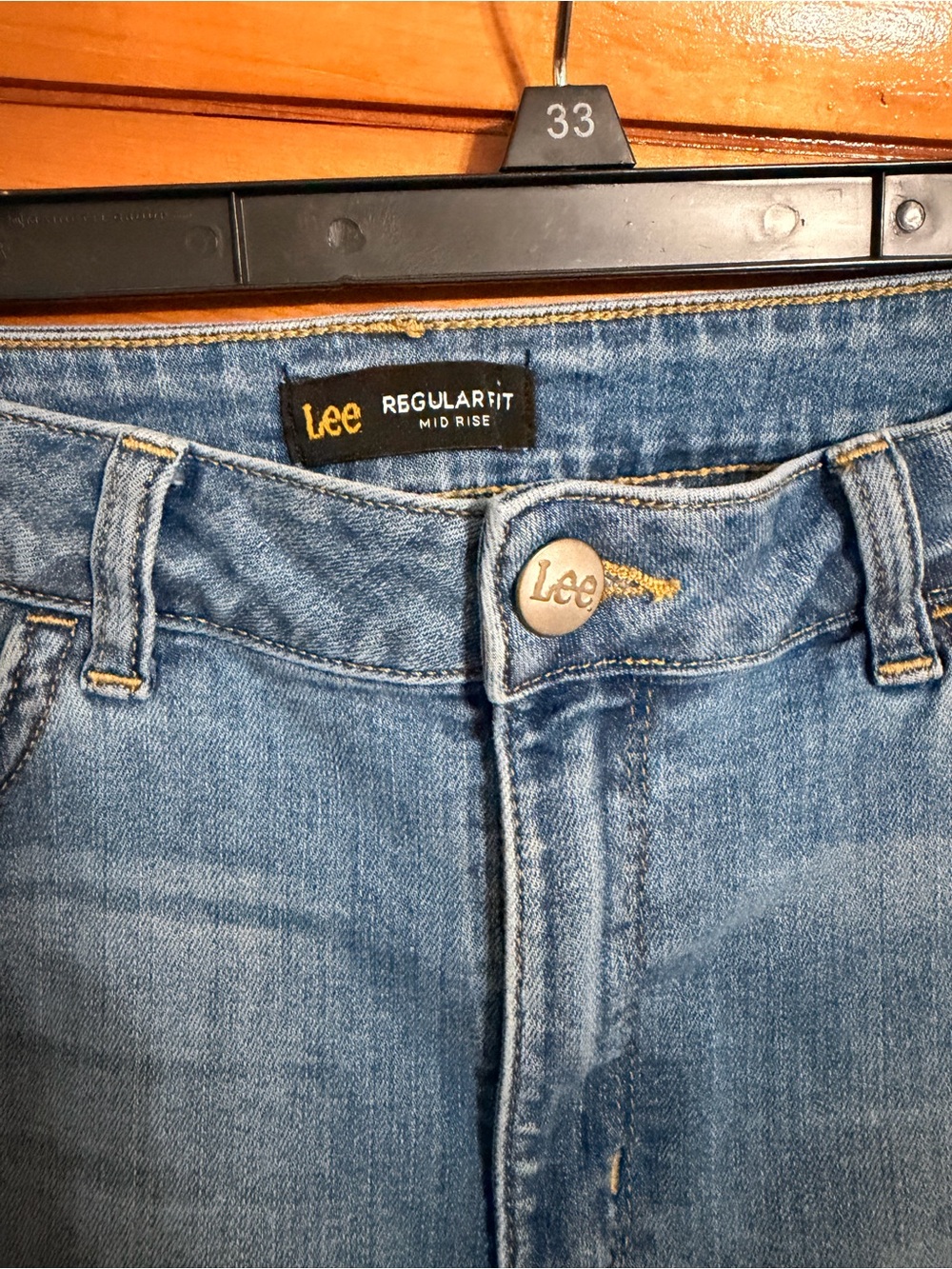 Lee Women's Medium Blue Denim Jean Shorts - Picture 13 of 15
